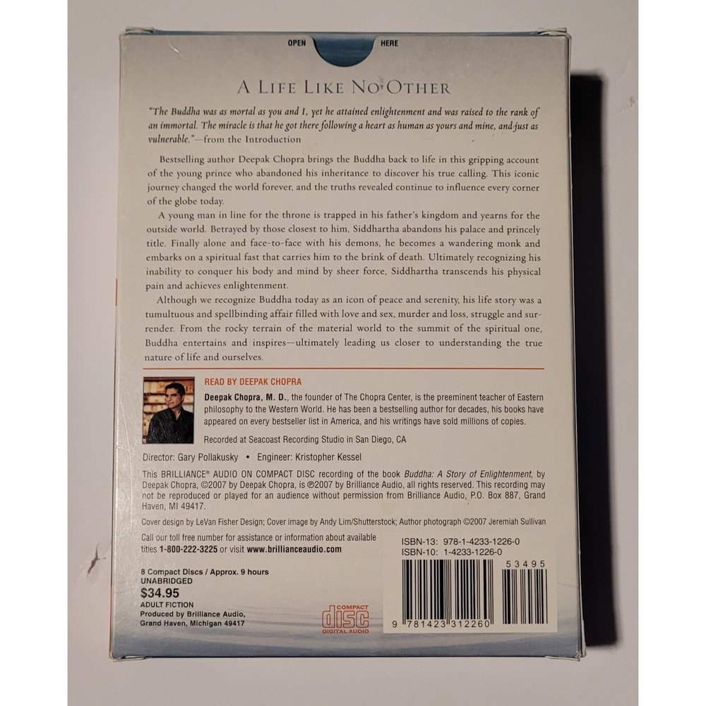 Buddha: A Story of Enlightenment by MD Chopra, Deepak, Dr.: Used Audiobook - Picture 2 of 2